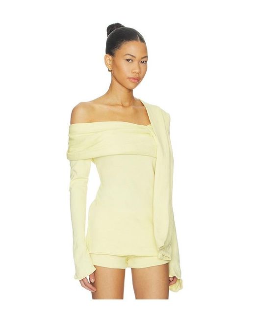 Deme by Gabriella Yellow The Saki Top