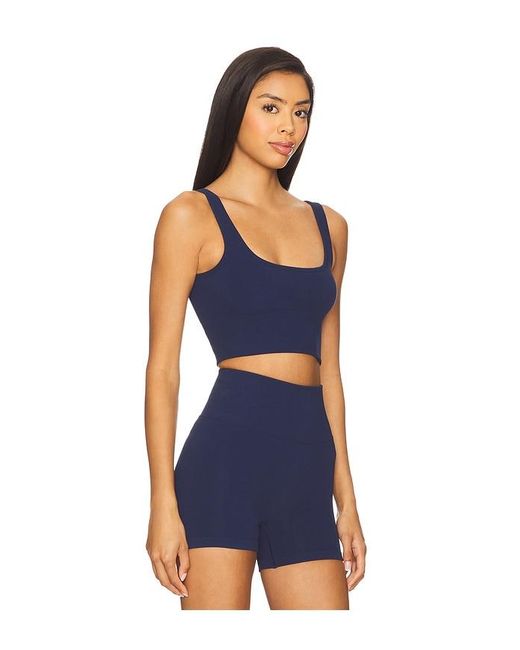 WellBeing + BeingWell Blue Stretchwell Wren Tank