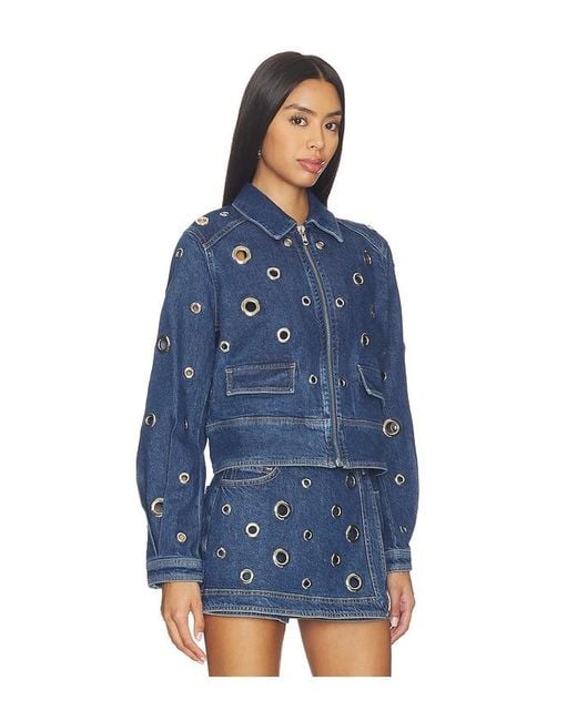 Cinq À Sept Blue Denim Harriet Jacket