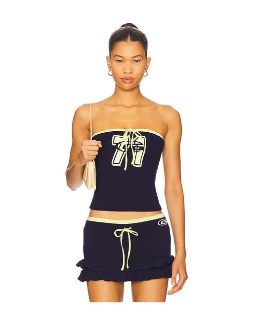 I.AM.GIA Blue Michelle Tube Top