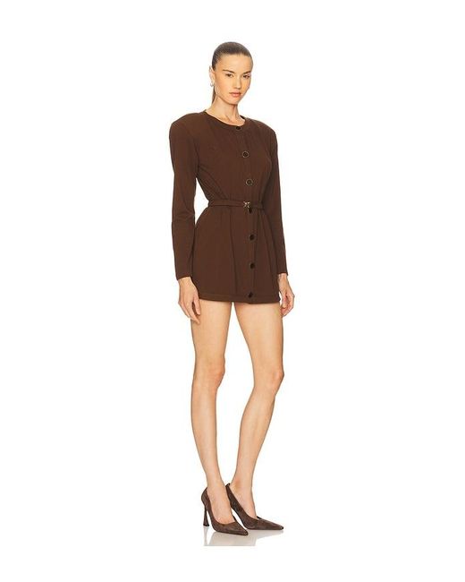 ROWEN ROSE Brown Mini Cardigan