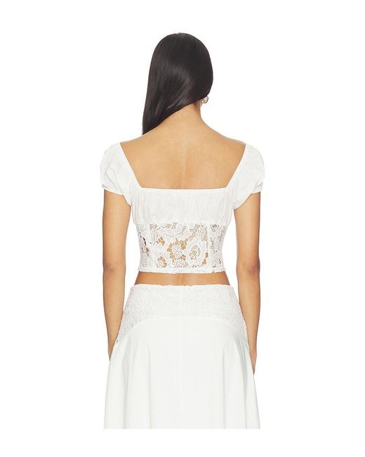 MORE TO COME White Loriela Top