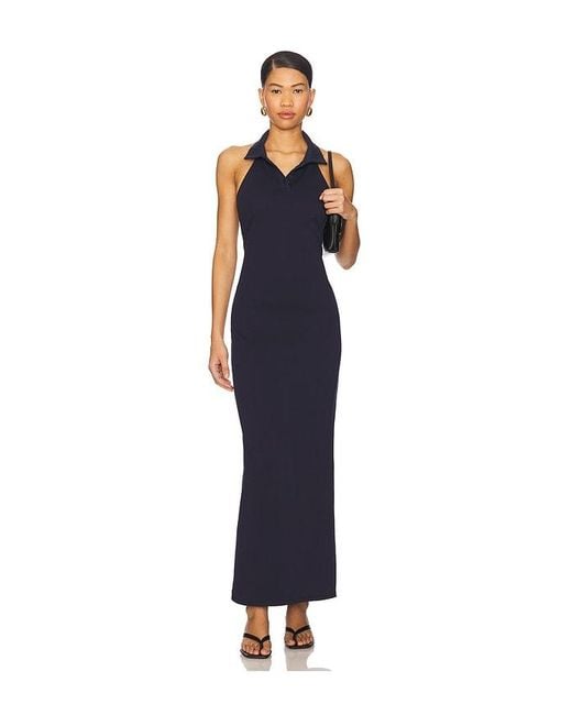 Lovers + Friends Blue Deb Polo Maxi Dress