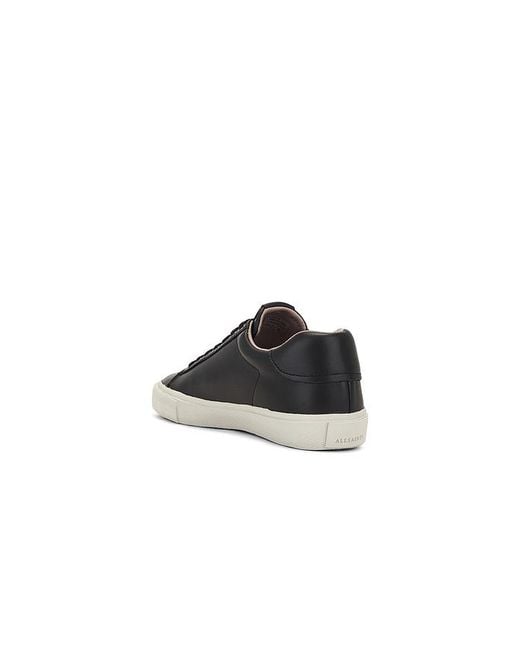 AllSaints Black Underground Leather Low Top for men