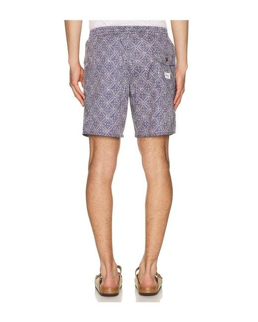 Rhythm Strandshorts Heritage Java in Blue für Herren
