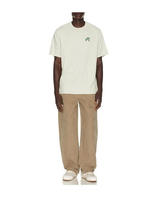 Malbon Natural Bermuda Palms Tee for men