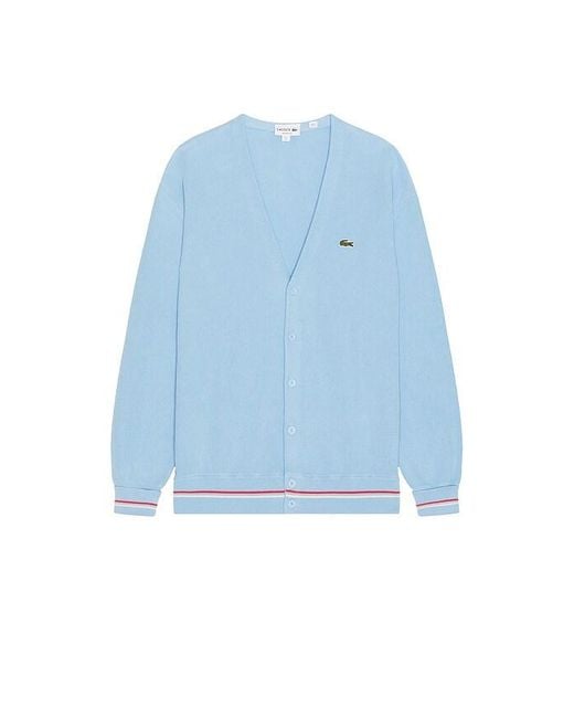 メンズ Lacoste Relaxed カーディガン Blue