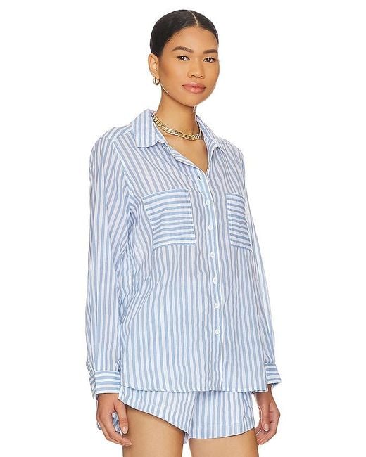 Seafolly Blue Beach Shirt