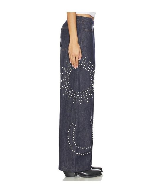 Urban Outfitters Blue Texas Sun Wide Leg