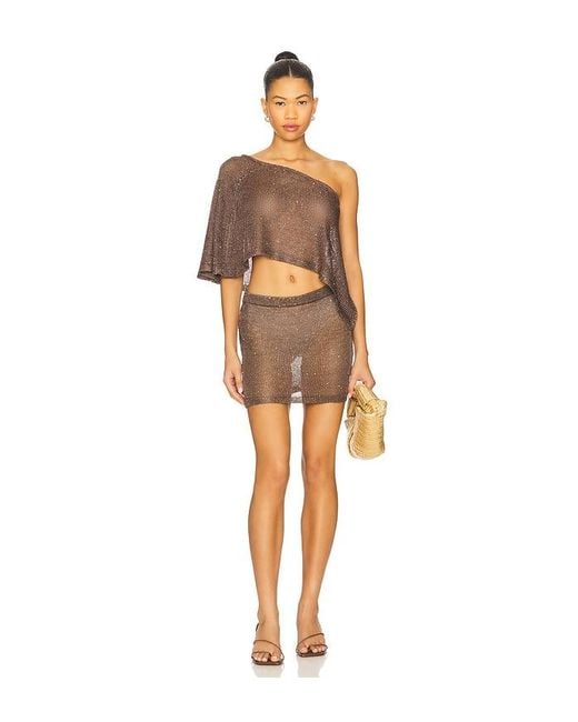 superdown Natural Charlena Skirt Set