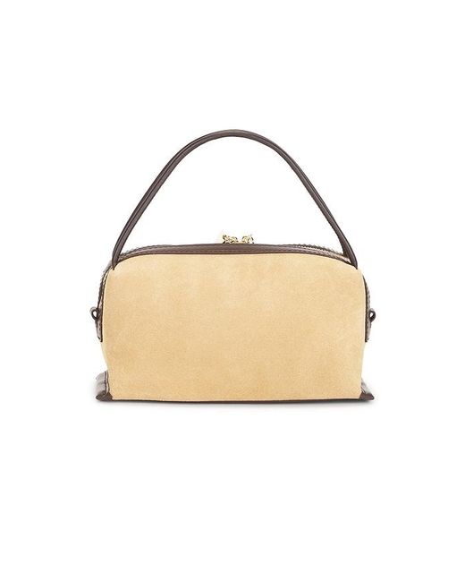 VERAFIED Natural Suede Cafe Mini Bag