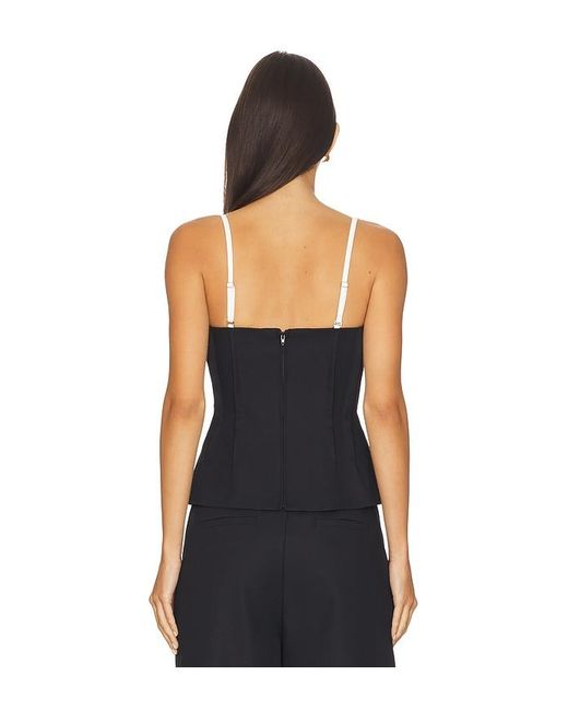 Jonathan Simkhai Black Charlee Bustier Top