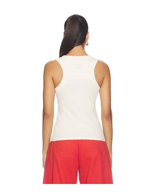 Never Fully Dressed Red Celestial Rib Tank