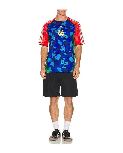 Adidas Originals Blue X Bape World Cup Teamgeist Tee Bape H0Me for men