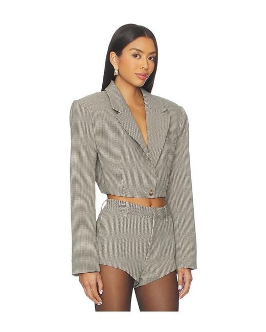 AFRM Multicolor Petra Cropped Blazer