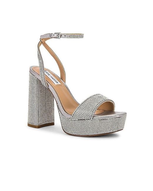 steve madden silver platform sneakers