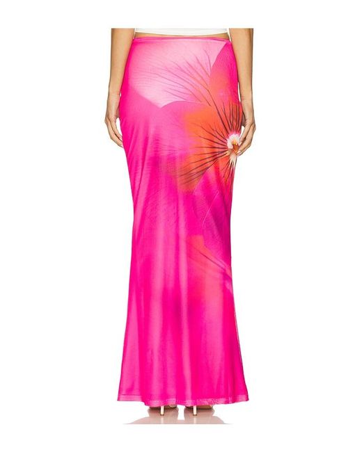 Runaway the Label Pink Zarela Maxi Skirt