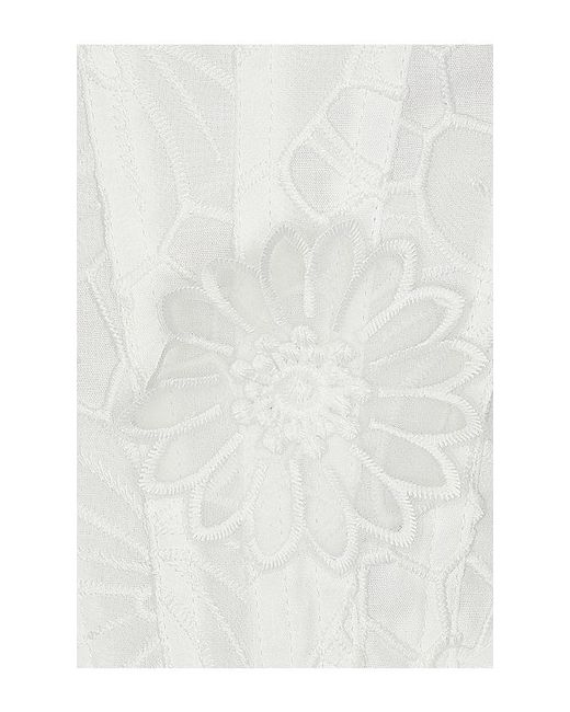 Bardot White Adaline Broderie Midi Dress
