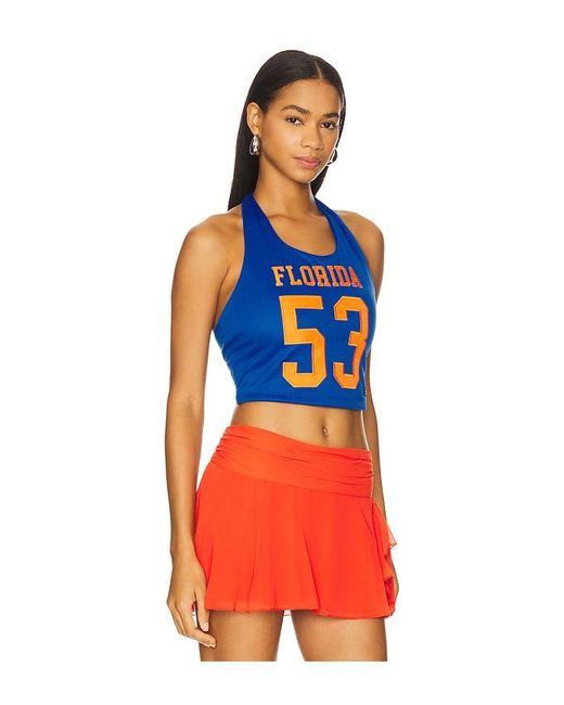 Hype and Vice Orange Cropped-Top Mit Nackentrã„Gern