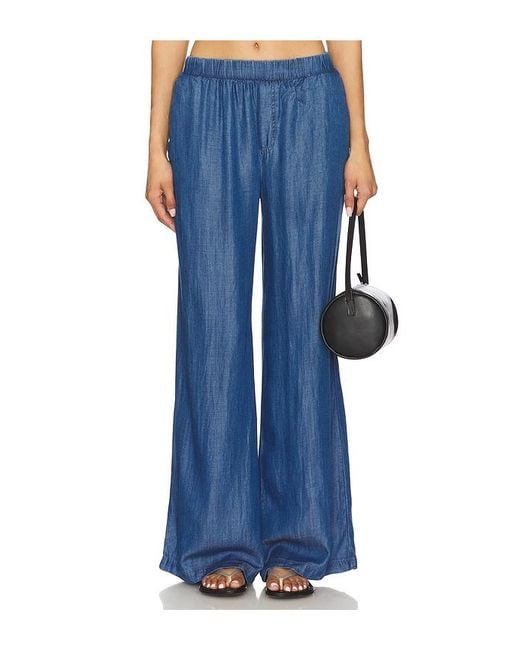 Bobi Blue Wide Leg Pant