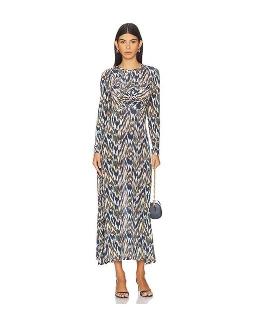 Ulla Johnson Naia Long Sleeve Ruched Midi Dress White