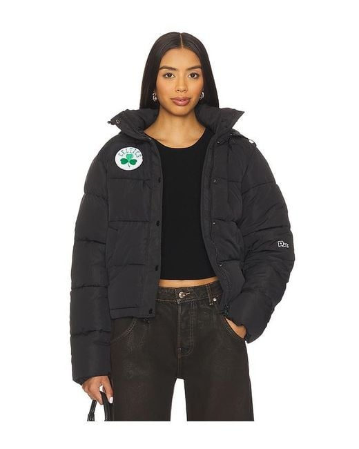 Hype and Vice Black Boston Celtics Puffer Jacket