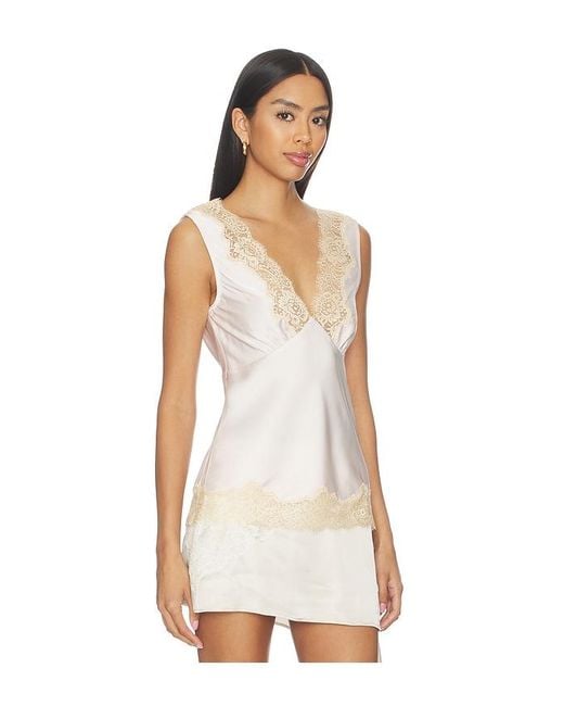Lovers + Friends White Zari Top