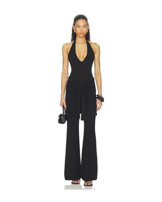 Beaufille Black Waist Tie Pant