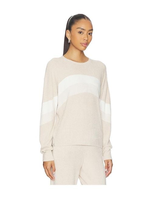Barefoot Dreams White Wavy Pullover