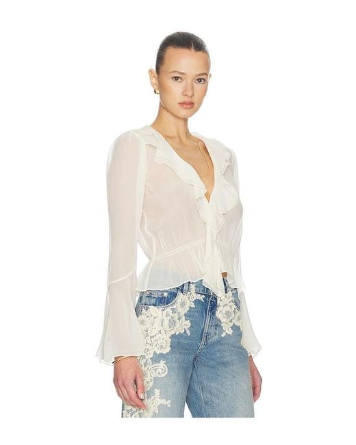Tularosa Blue Isola Blouse