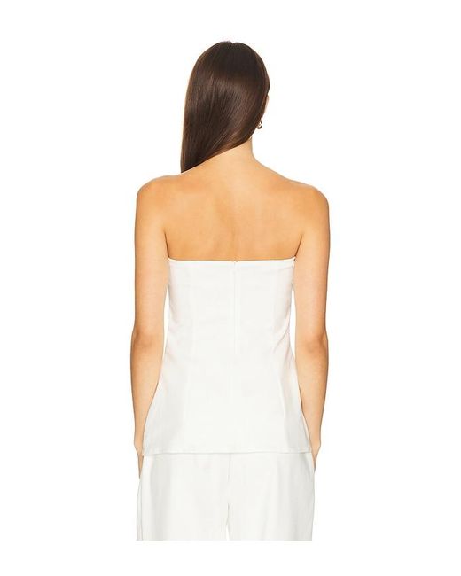 SNDY'S White Mimi Longline Top
