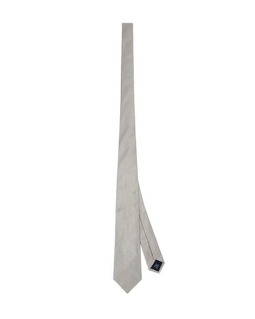 Polo Ralph Lauren White Silk English Repp Solid Neck Tie for men
