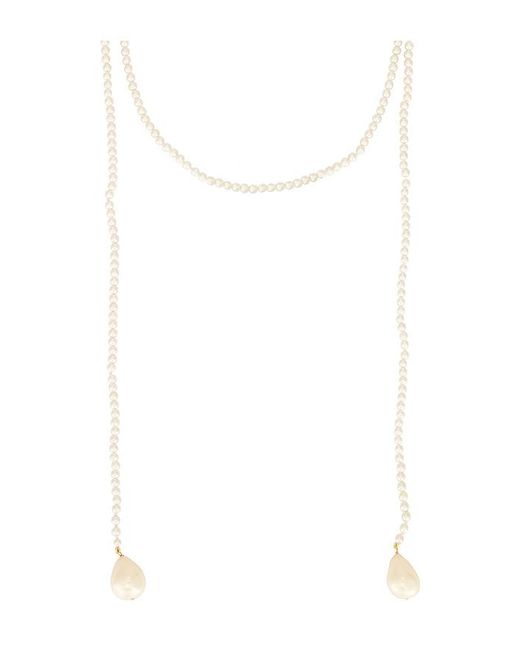 Galley Los Angeles White Neck Scarf Necklace