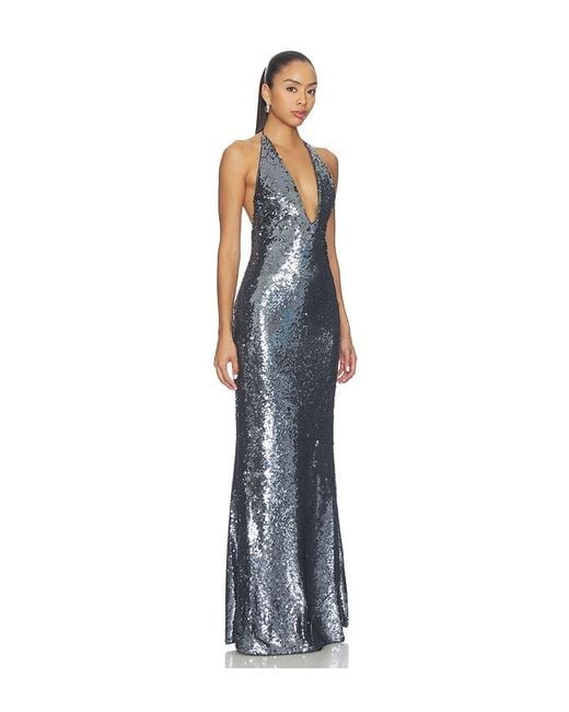 Misha Blue The Plundge Sequin Jersey Dress