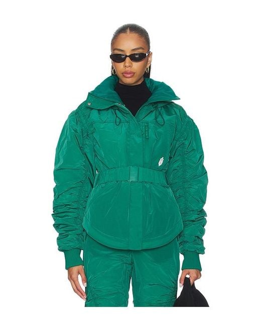 Free People Green X Fp Movement Lift Laugh Love Ski Jacket