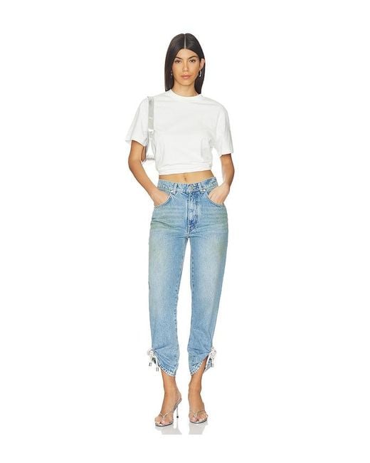 Area Blue Crystal Knot Jean