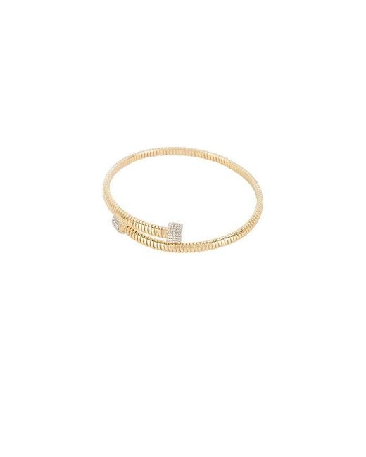 BaubleBar White Pave Single Wrap Cuff