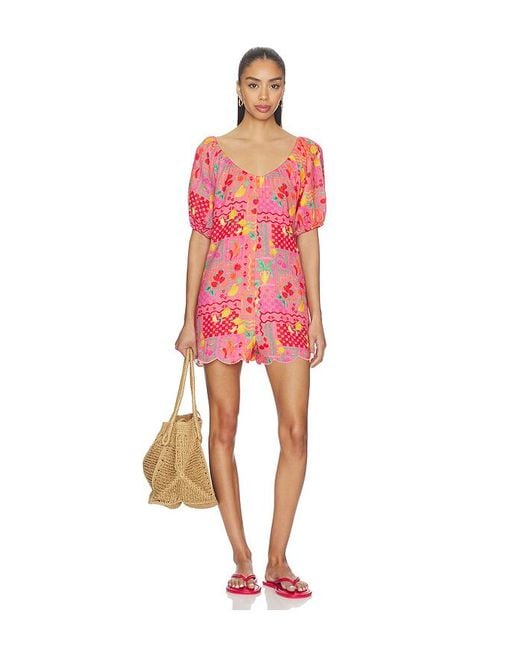 Beach Riot Red Ellery Romper