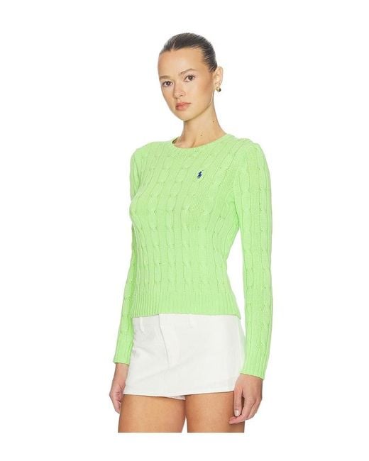 Polo Ralph Lauren Green Julianna Long Sleeve Pullover