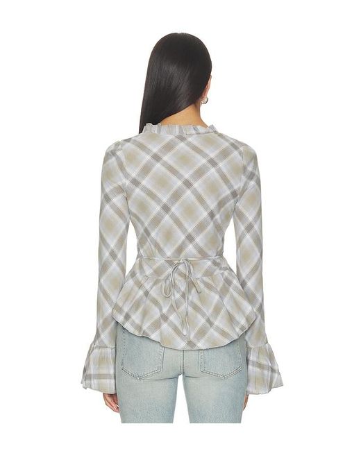 Lioness White Odette Long Sleeve Top