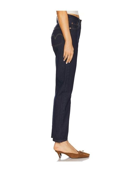 Levi's Blue 501 Straight Jeans