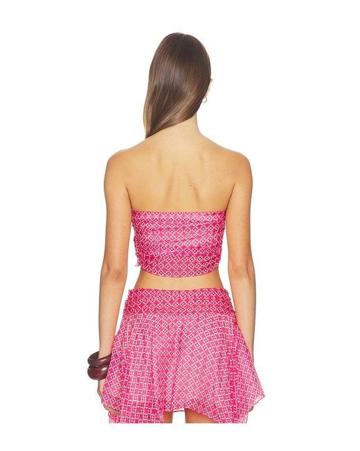 Lovers + Friends Pink Daisy Top