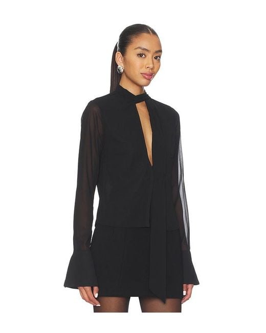 ALL THE WAYS Black Pennie Top