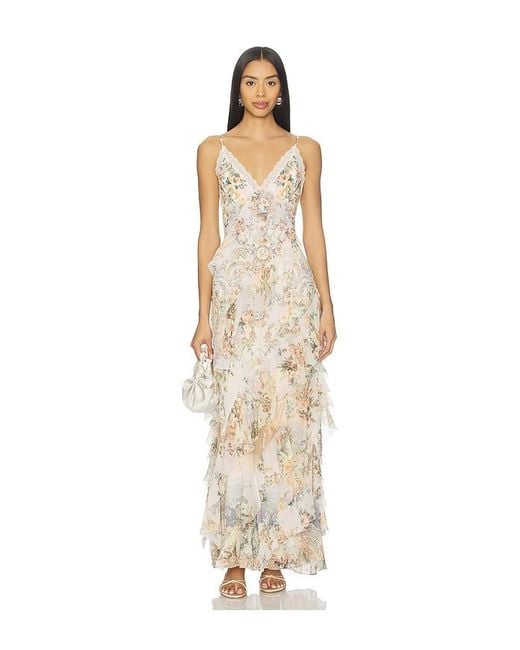 Camilla White Ruffle Slip Dress