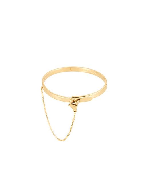 Eddie Borgo Metallic Thin Safety Chain Bangle