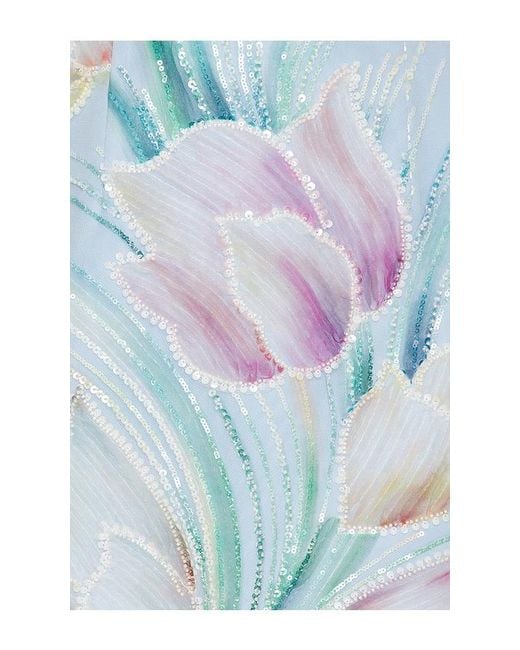 Elliatt Blue Priselle Strapless Midi Dress