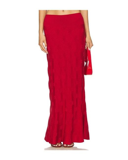 Asta Resort Red Lorena Skirt