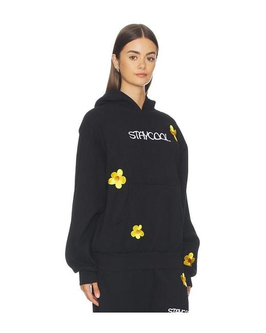 Stay Cool Blue Sunflower Hoodie