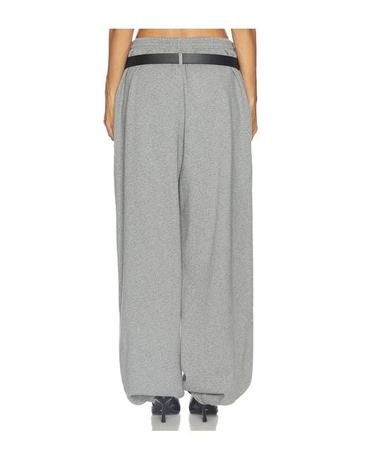 Alexander Wang Gray Belted Sweatpant