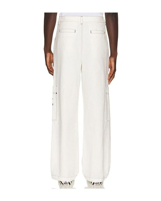 Off-White c/o Virgil Abloh White Script Cargo Pant for men